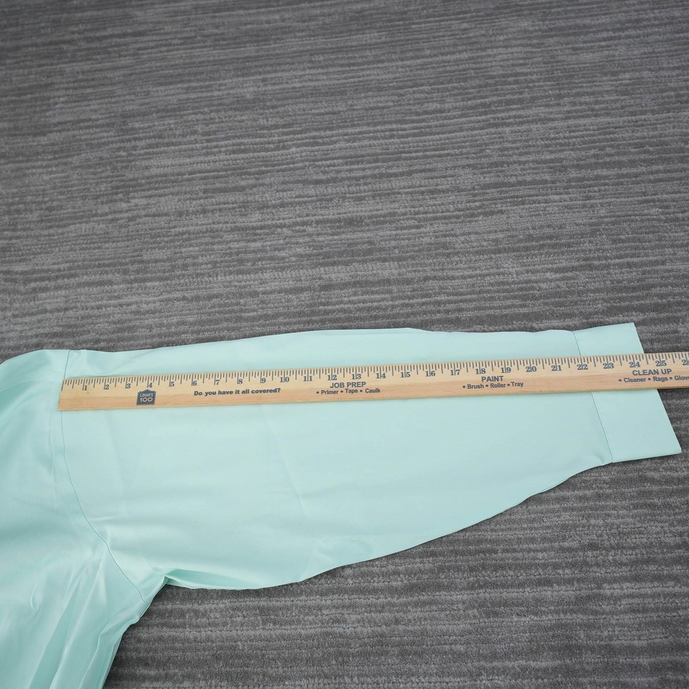 Van Heusen Dress Shirt Men Mint Green Ultra Wrinkle Free Big New 20 34/35 - Picture 6 of 13